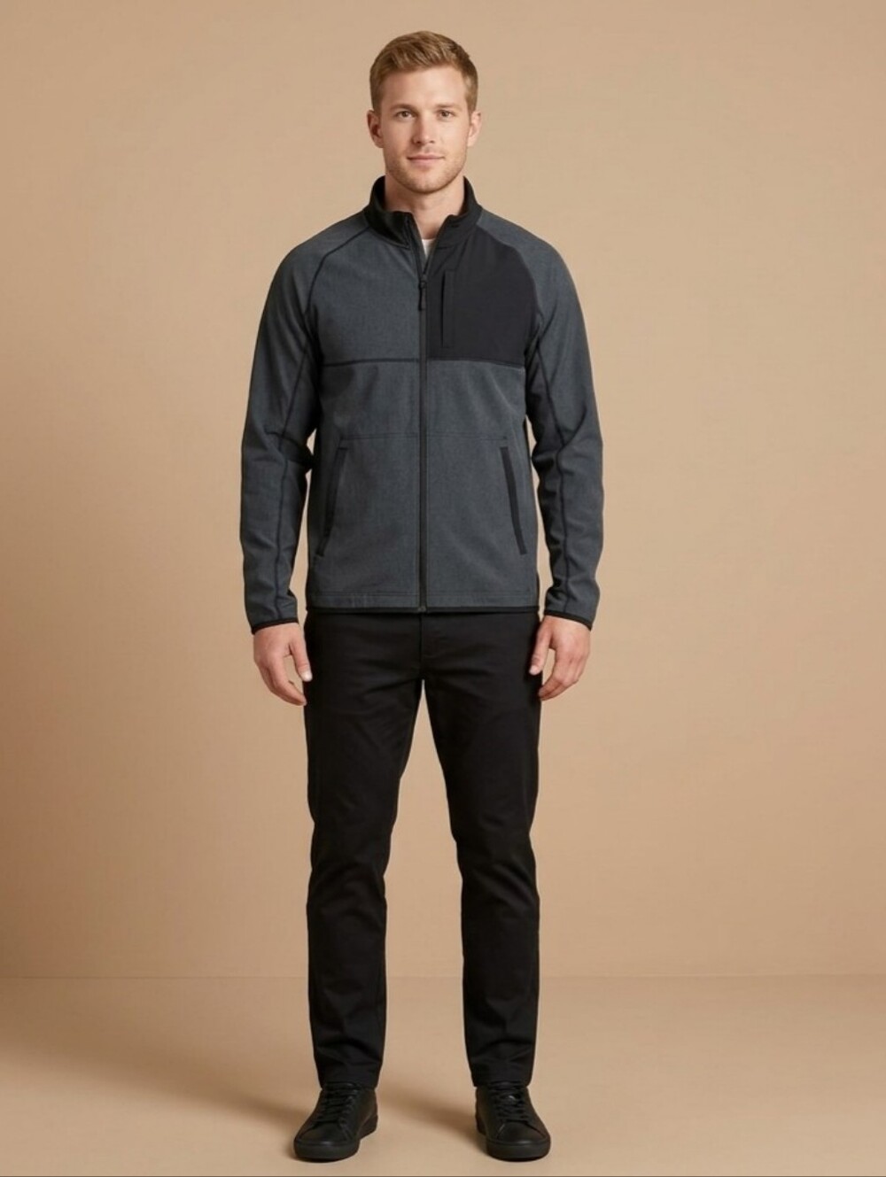 $79 BASS OUTDOOR Mens Full Zip Trail Jacket